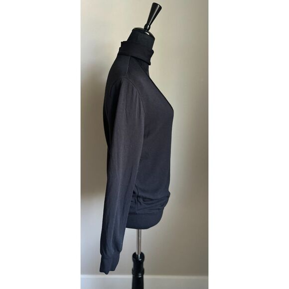 BAILEY 44 Women's Cut Black Eye Splice Choker Long Sleeve Sweatshirt Size Small - Picture 5 of 9